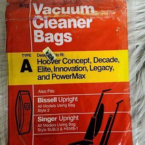 Rug Doctor Vacuum Cleaner Bags Type A style Hoover Bissell Singer Uprights
